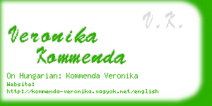 veronika kommenda business card